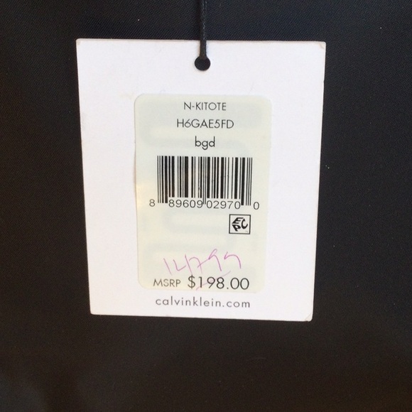 NWT Calvin Klein Black/Gold Handbag - Picture 3 of 16